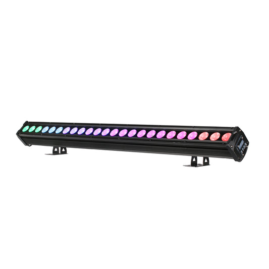 24x6W RGBWAUV 6in1 IP65 Outdoor Aluminum LED Wall Wash Light Bar